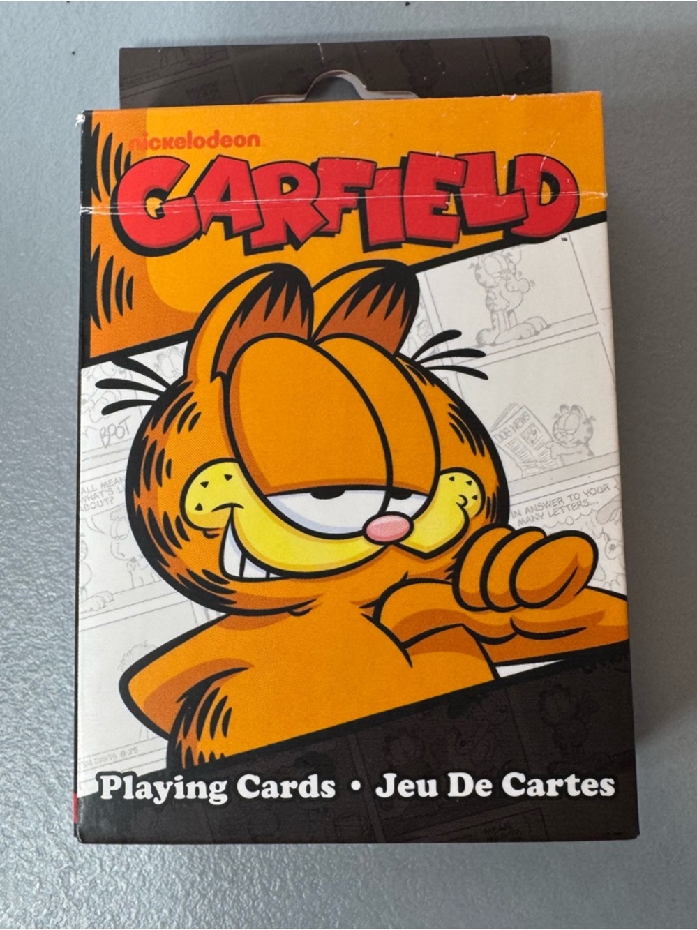 Nickelodeon Garfield cat graphic Playing Cards novelty family game night picture